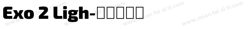 Exo 2 Ligh字体转换